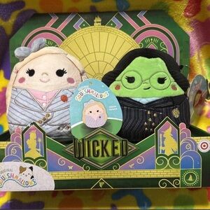 Squishmallows 5” Wicked Plush Set - Glinda and Elphaba